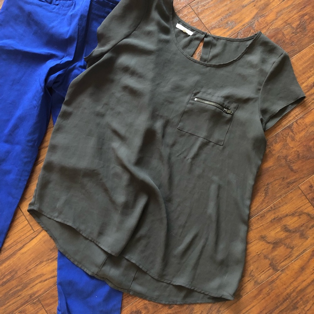 Gray shirt